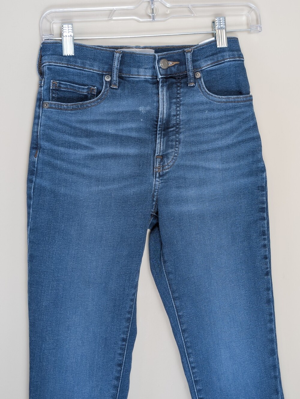 Everlane The High Rise Skinny Medium Wash Blue Jeans Size 25 R - Imperfect - Picture 3 of 6